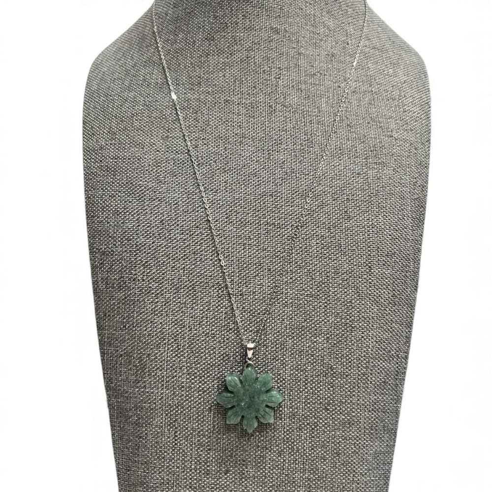 Sun Jade Necklace 925 Silver